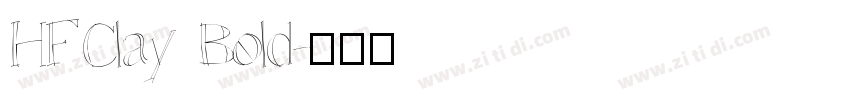 HFClay Bold字体转换